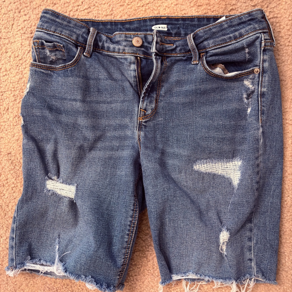 Old navy Women's Distressed Blue Denim Shorts